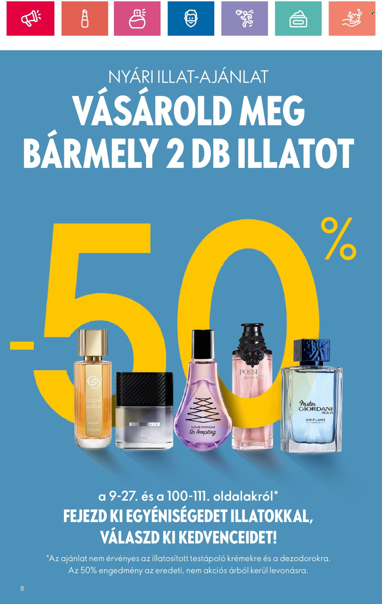 Oriflame akciós újságok - 2024.06.18 - 2024.07.08. Oldal 8