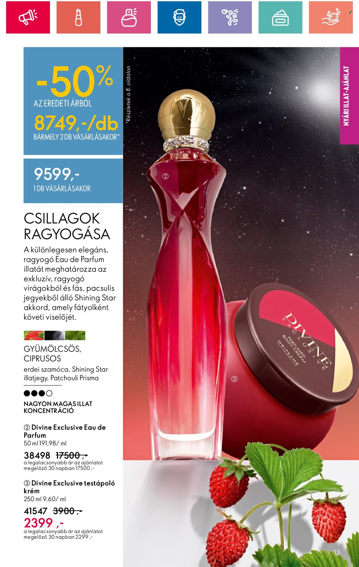 Oriflame akciós újságok - 2024.06.18 - 2024.07.08. Oldal 13