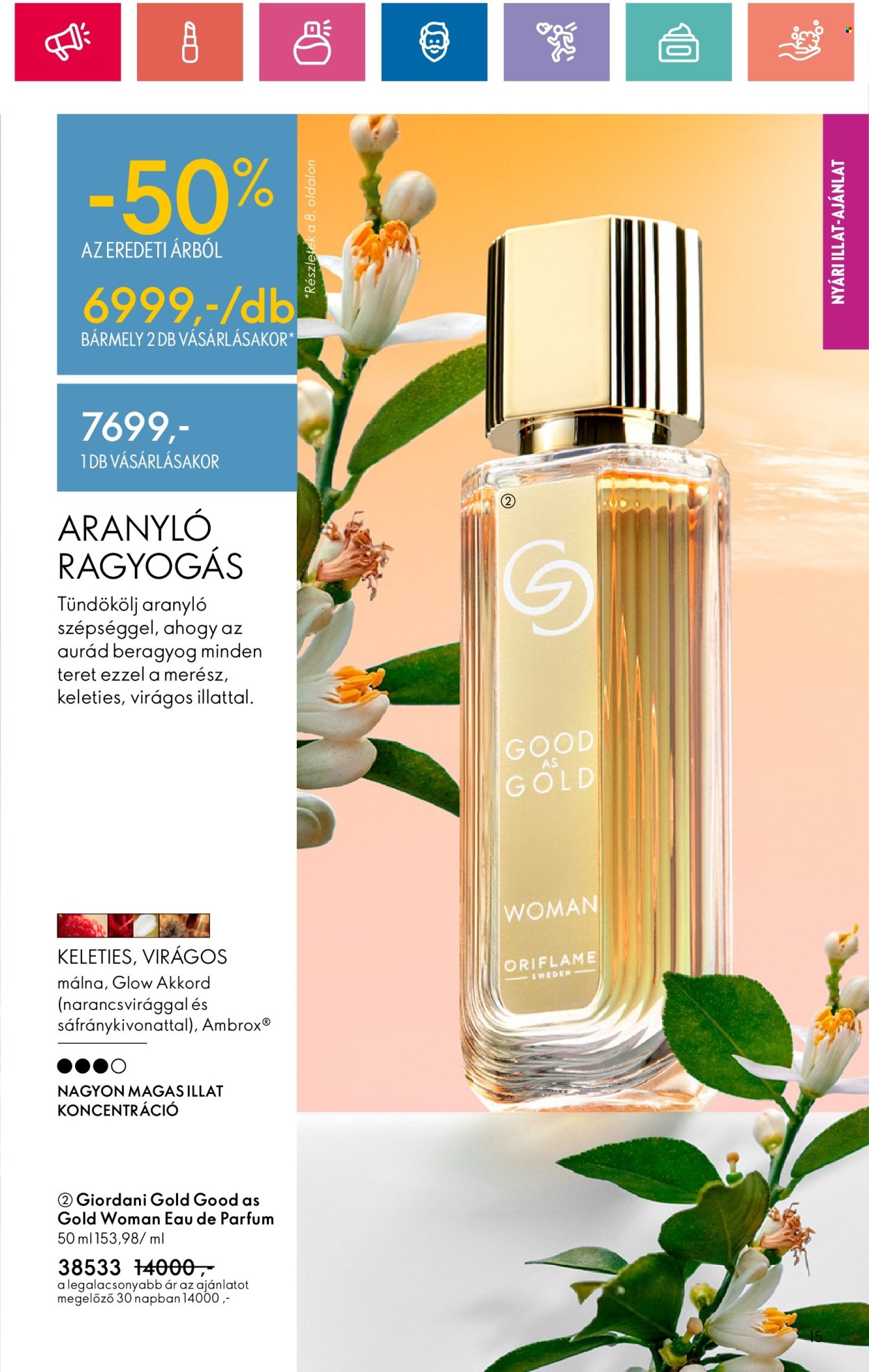 Oriflame akciós újságok - 2024.06.18 - 2024.07.08. Oldal 15