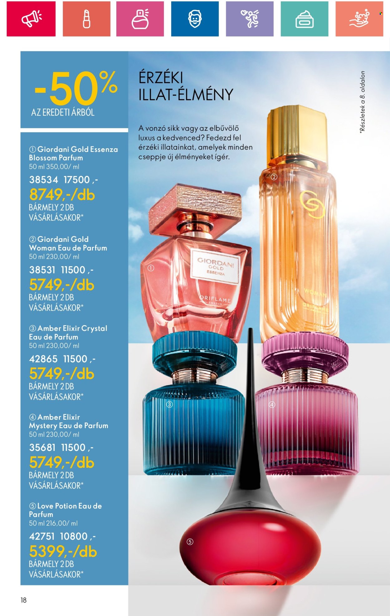 Oriflame akciós újságok - 2024.06.18 - 2024.07.08. Oldal 18