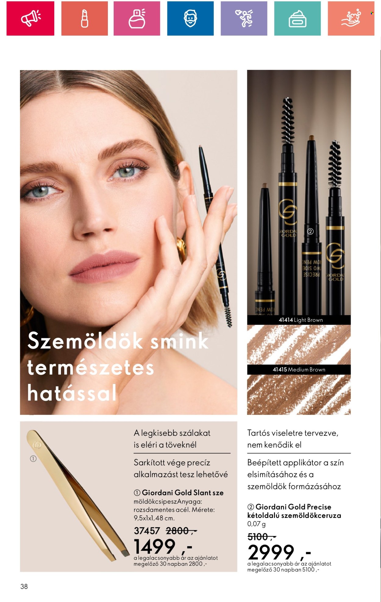 Oriflame akciós újságok - 2024.06.18 - 2024.07.08. Oldal 38