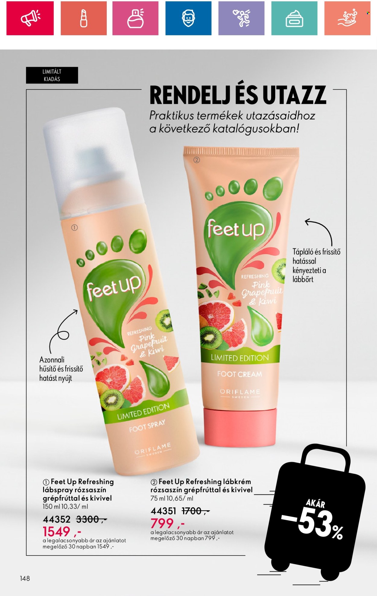 Oriflame akciós újságok - 2024.06.18 - 2024.07.08. Oldal 148