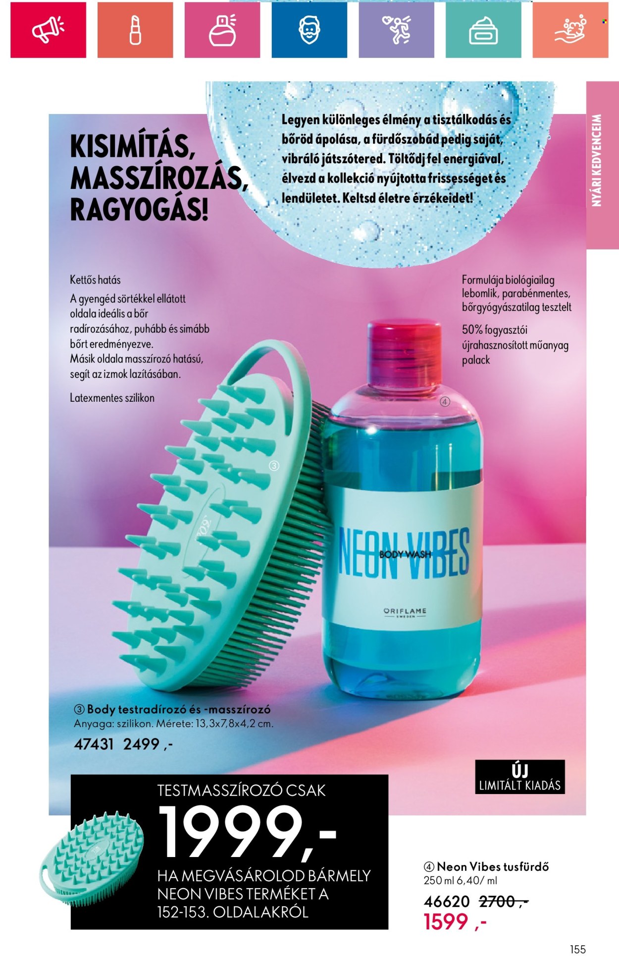 Oriflame akciós újságok - 2024.06.18 - 2024.07.08. Oldal 155