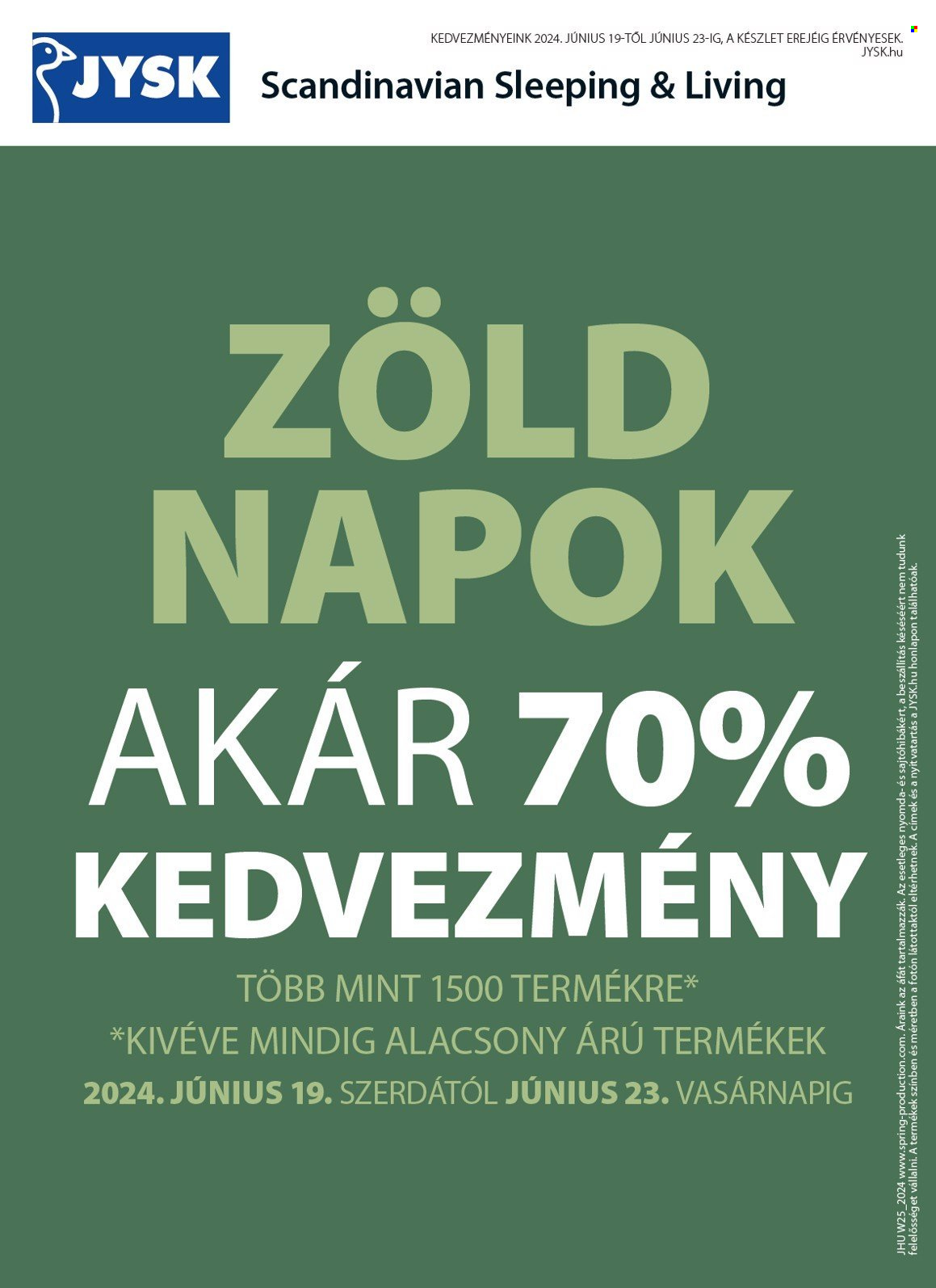 JYSK akciós újságok - 2024.06.19 - 2024.07.30. Oldal 25
