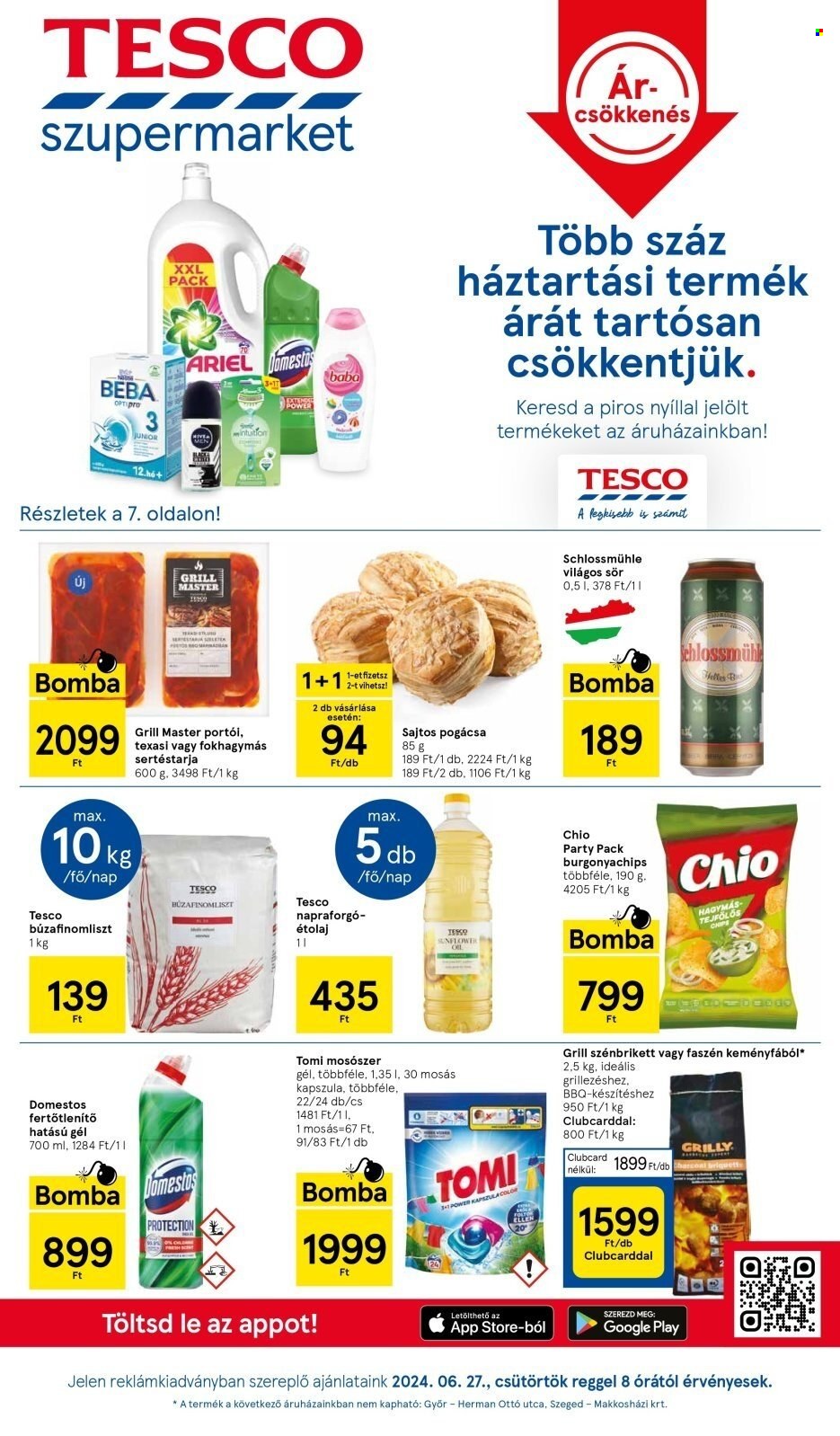 TESCO akciós újságok - 2024.06.27 - 2024.07.03. Oldal 1