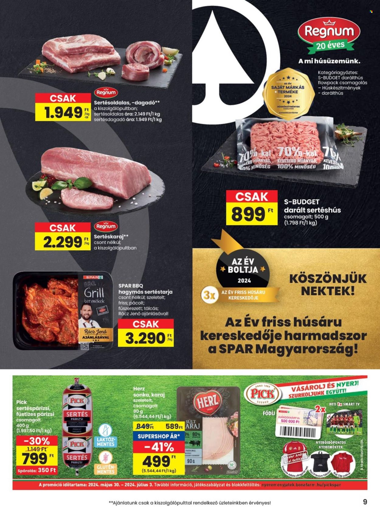 SPAR akciós újságok - 2024.06.27 - 2024.07.03. Oldal 9