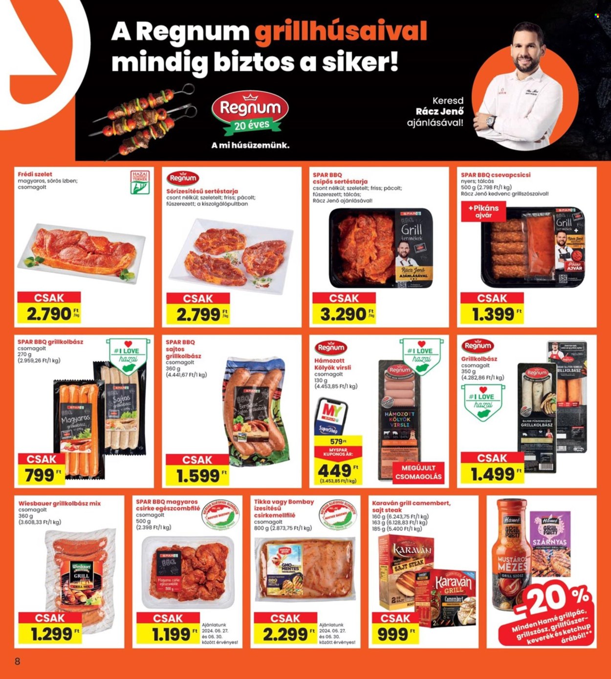 INTERSPAR akciós újságok - 2024.06.27 - 2024.07.03. Oldal 8