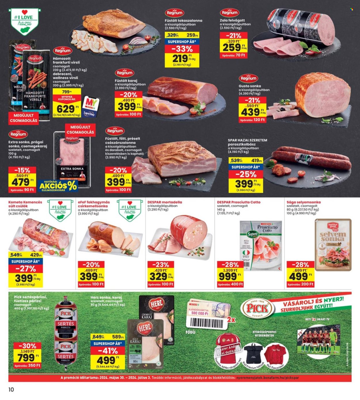 INTERSPAR akciós újságok - 2024.06.27 - 2024.07.03. Oldal 10