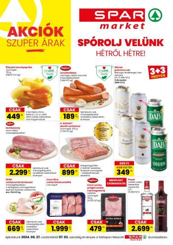 Újság SPAR market - 2024.06.27 - 2024.07.03.