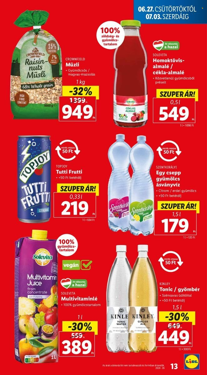 Lidl akciós újságok - 2024.06.27 - 2024.07.03. Oldal 13