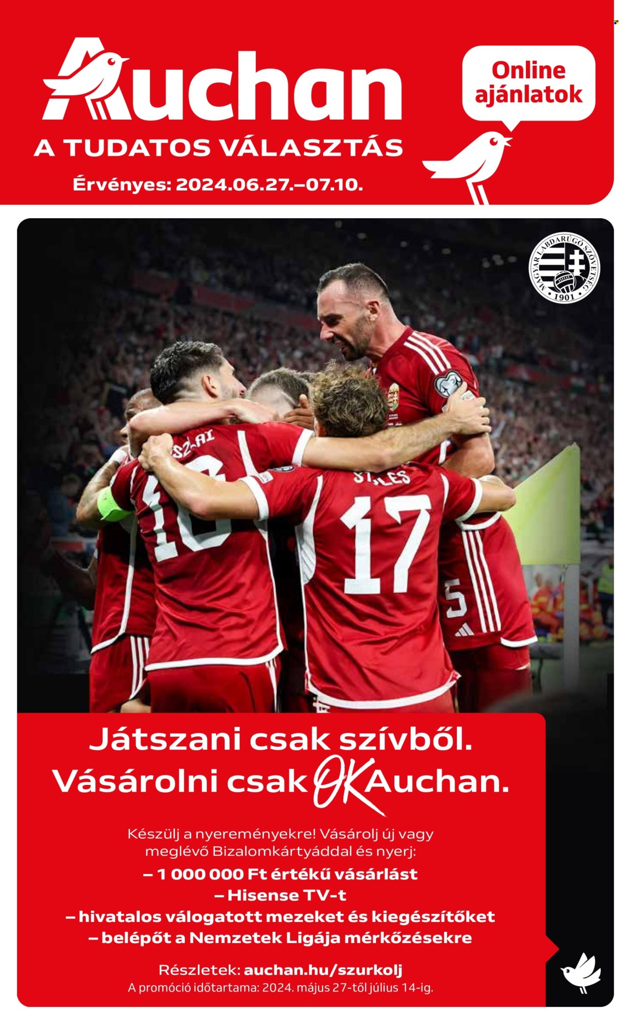 Auchan akciós újságok - 2024.06.27 - 2024.07.10. Oldal 1