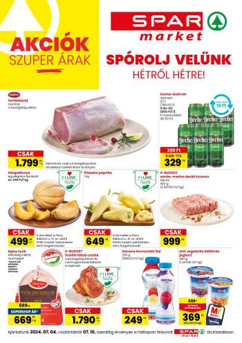 Újság SPAR market - 2024.07.04 - 2024.07.10.