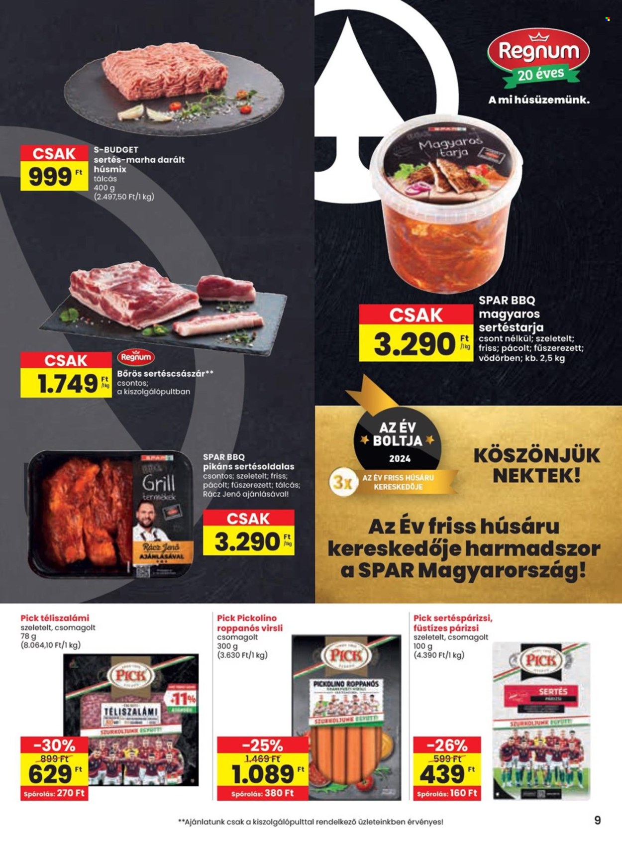 SPAR akciós újságok - 2024.07.04 - 2024.07.10. Oldal 9