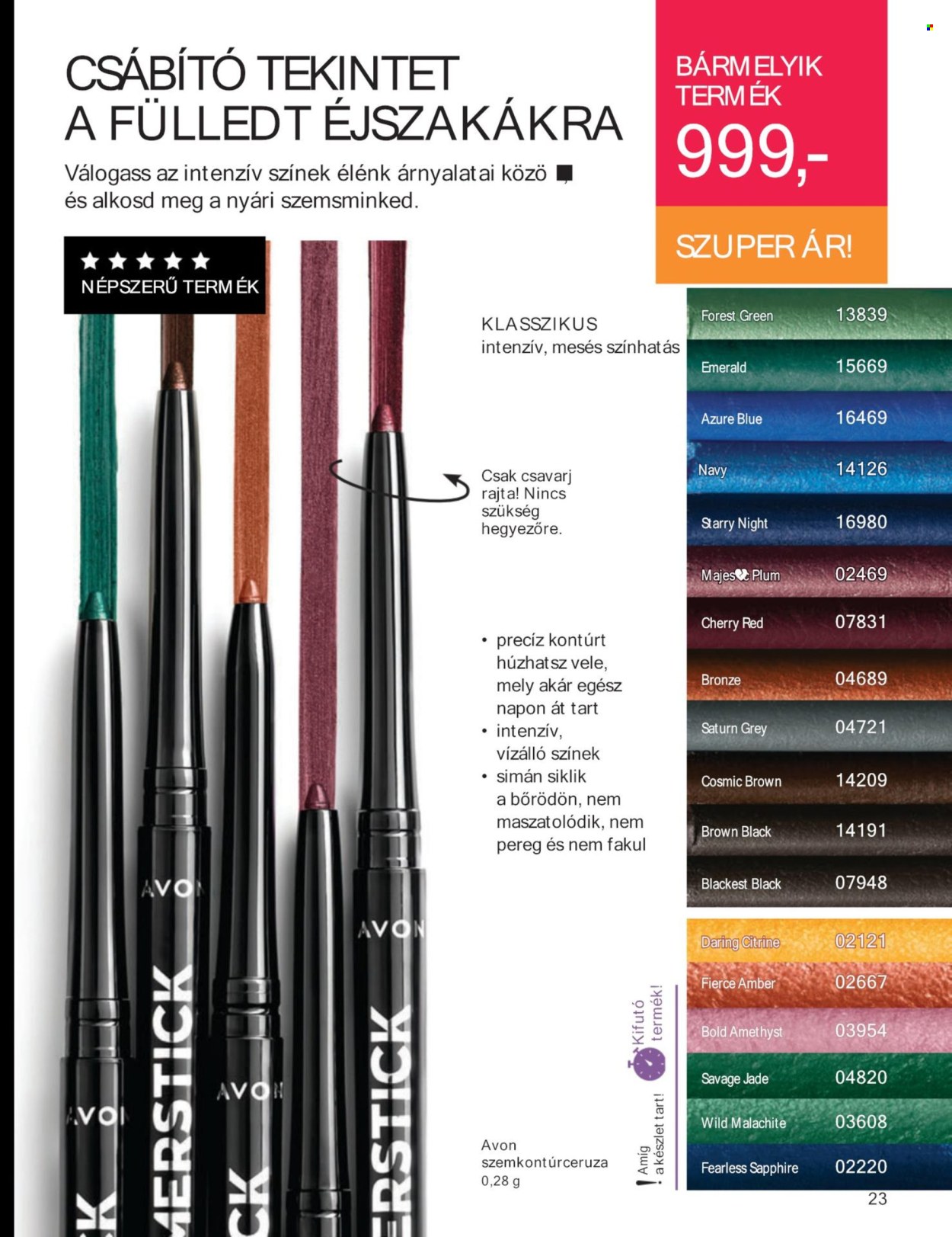 Avon akciós újságok - 2024.07.01 - 2024.07.31. Oldal 23