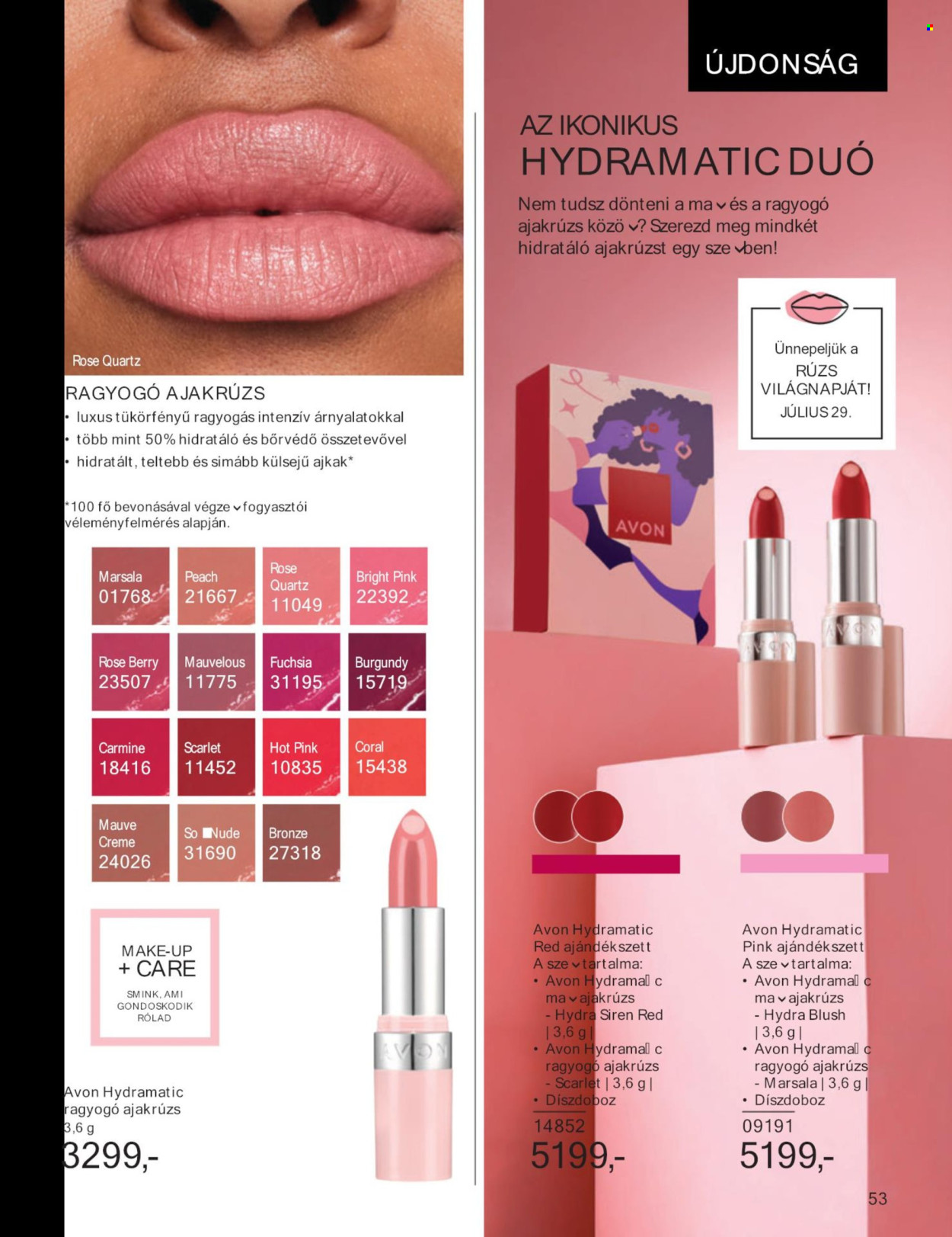 Avon akciós újságok - 2024.07.01 - 2024.07.31. Oldal 53