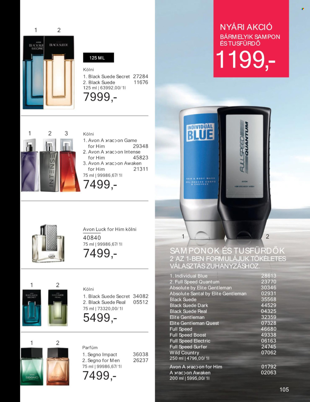 Avon akciós újságok - 2024.07.01 - 2024.07.31. Oldal 105