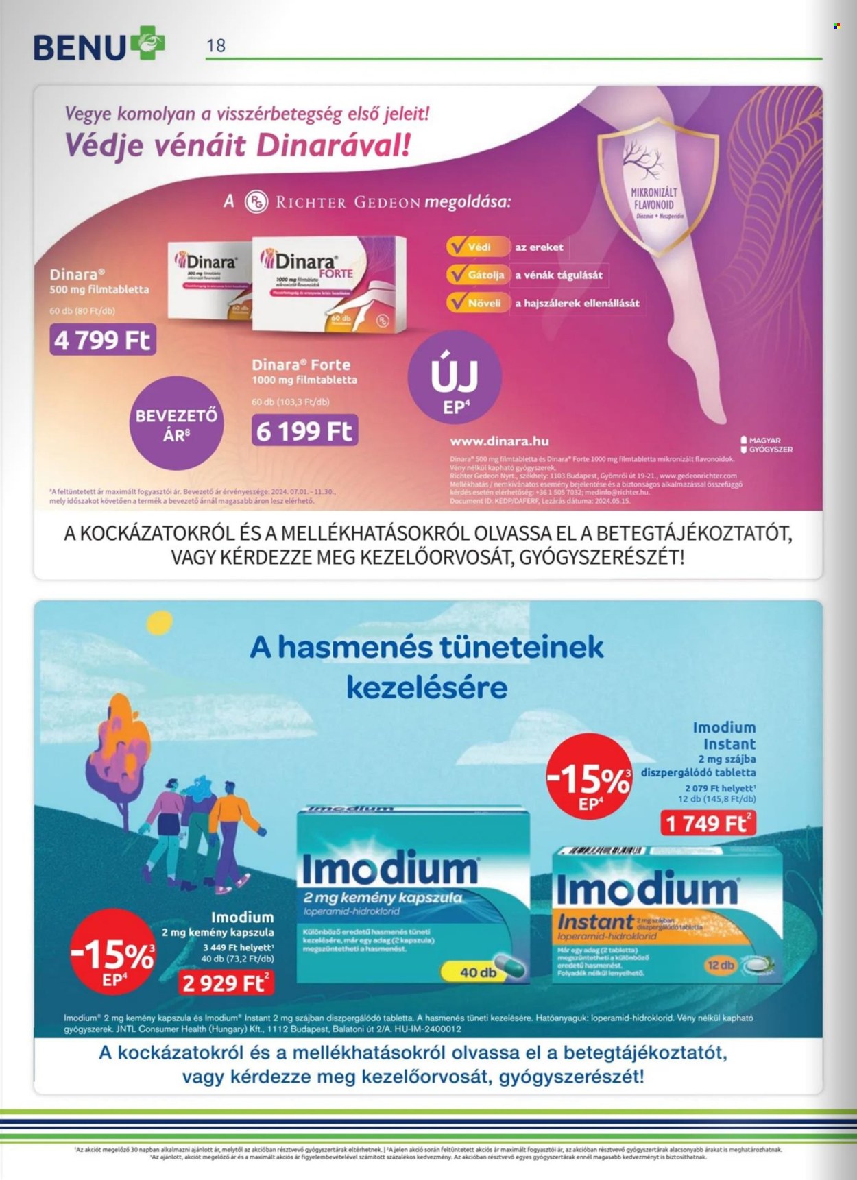 BENU Gyógyszertár akciós újságok - 2024.07.01 - 2024.07.31. Oldal 18