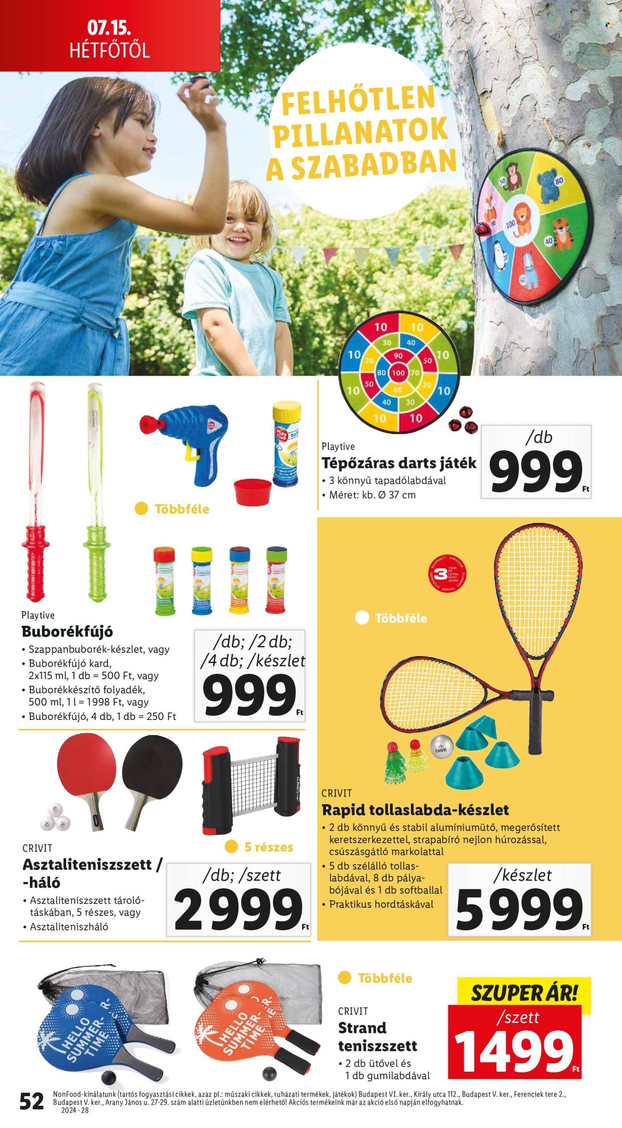 Lidl akciós újságok - 2024.07.11 - 2024.07.17. Oldal 52