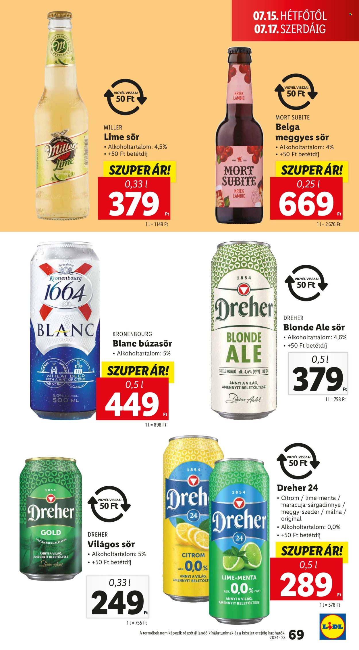 Lidl akciós újságok - 2024.07.11 - 2024.07.17. Oldal 69
