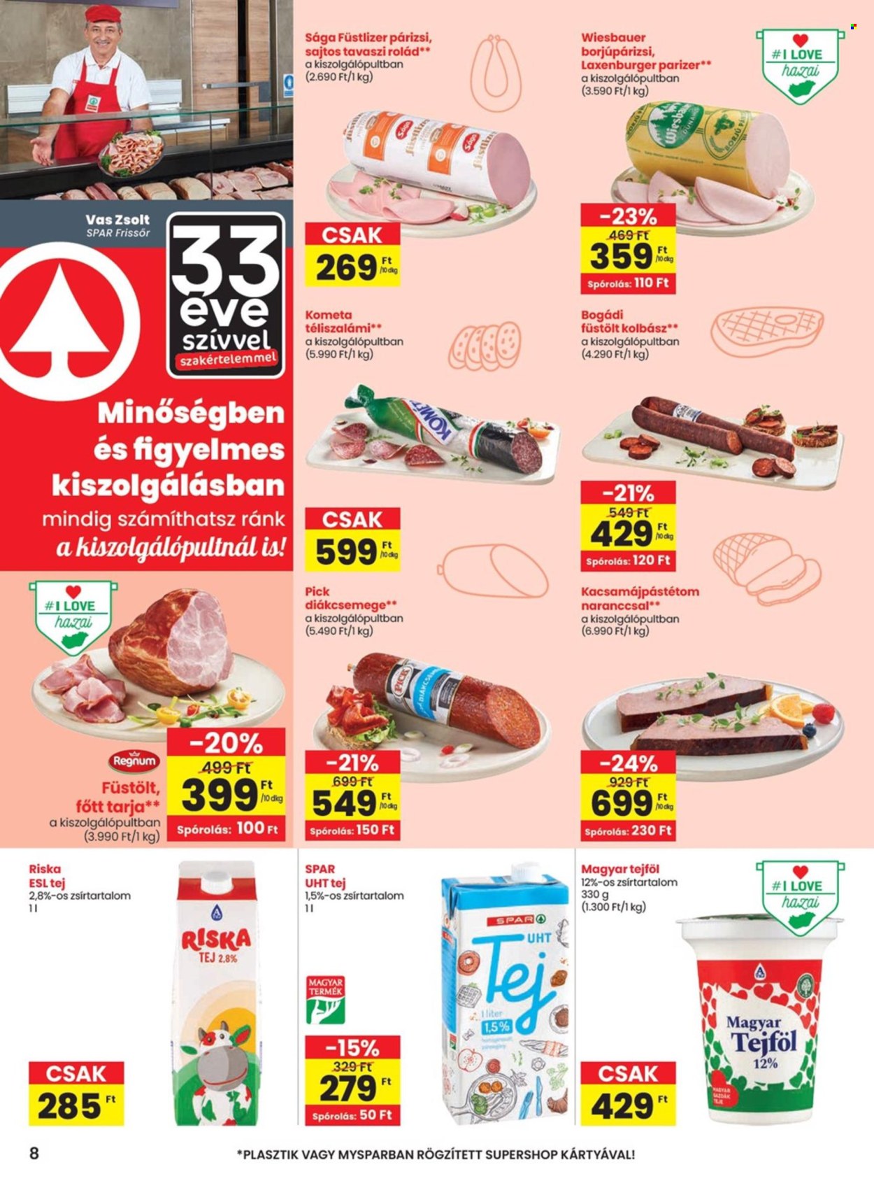 SPAR akciós újságok - 2024.07.11 - 2024.07.17. Oldal 8