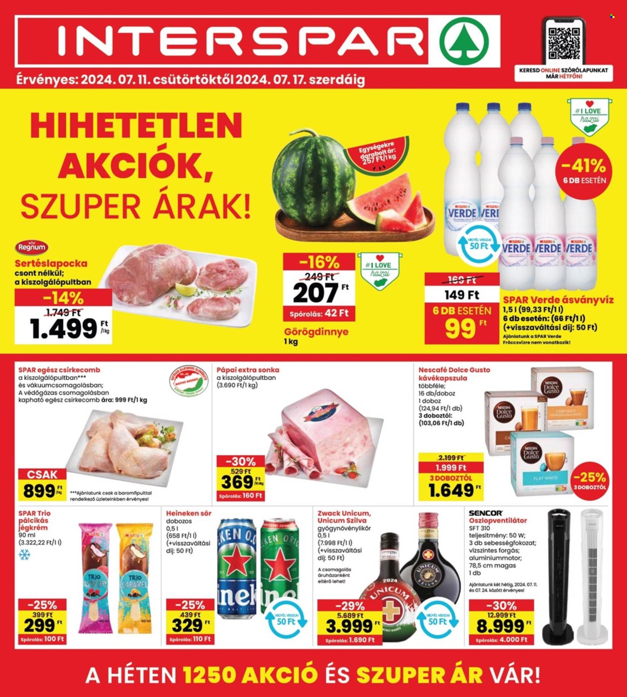 INTERSPAR akciós újságok - 2024.07.11 - 2024.07.17. Oldal 1