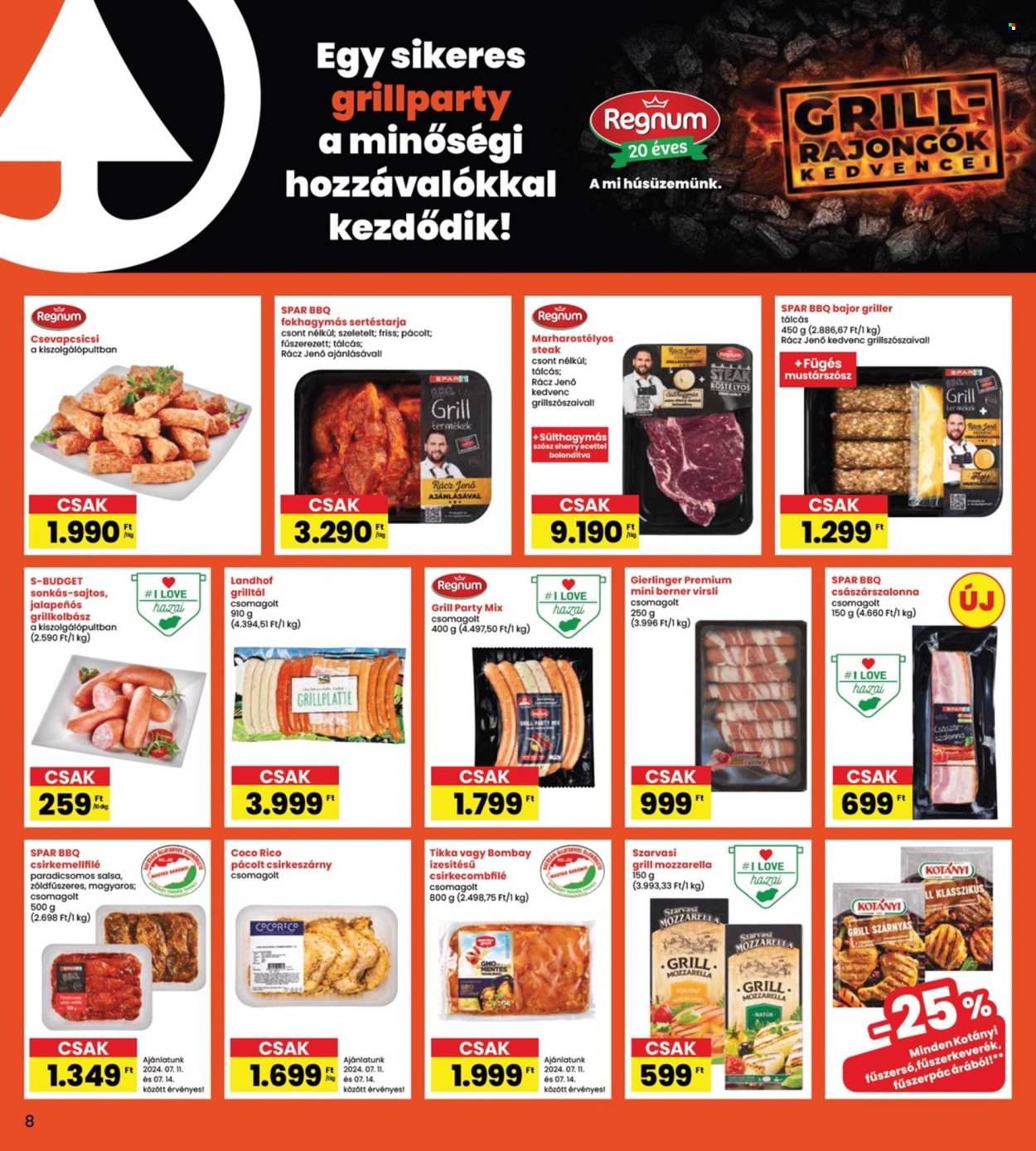 INTERSPAR akciós újságok - 2024.07.11 - 2024.07.17. Oldal 8