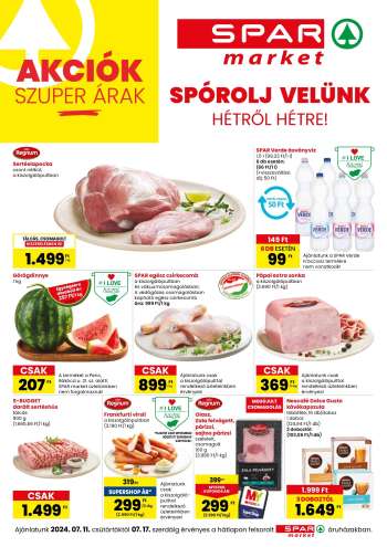Újság SPAR market - 2024.07.11 - 2024.07.17.
