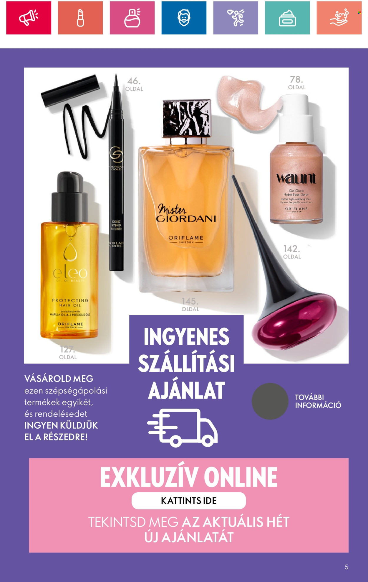 Oriflame akciós újságok - 2024.07.09 - 2024.07.29. Oldal 5