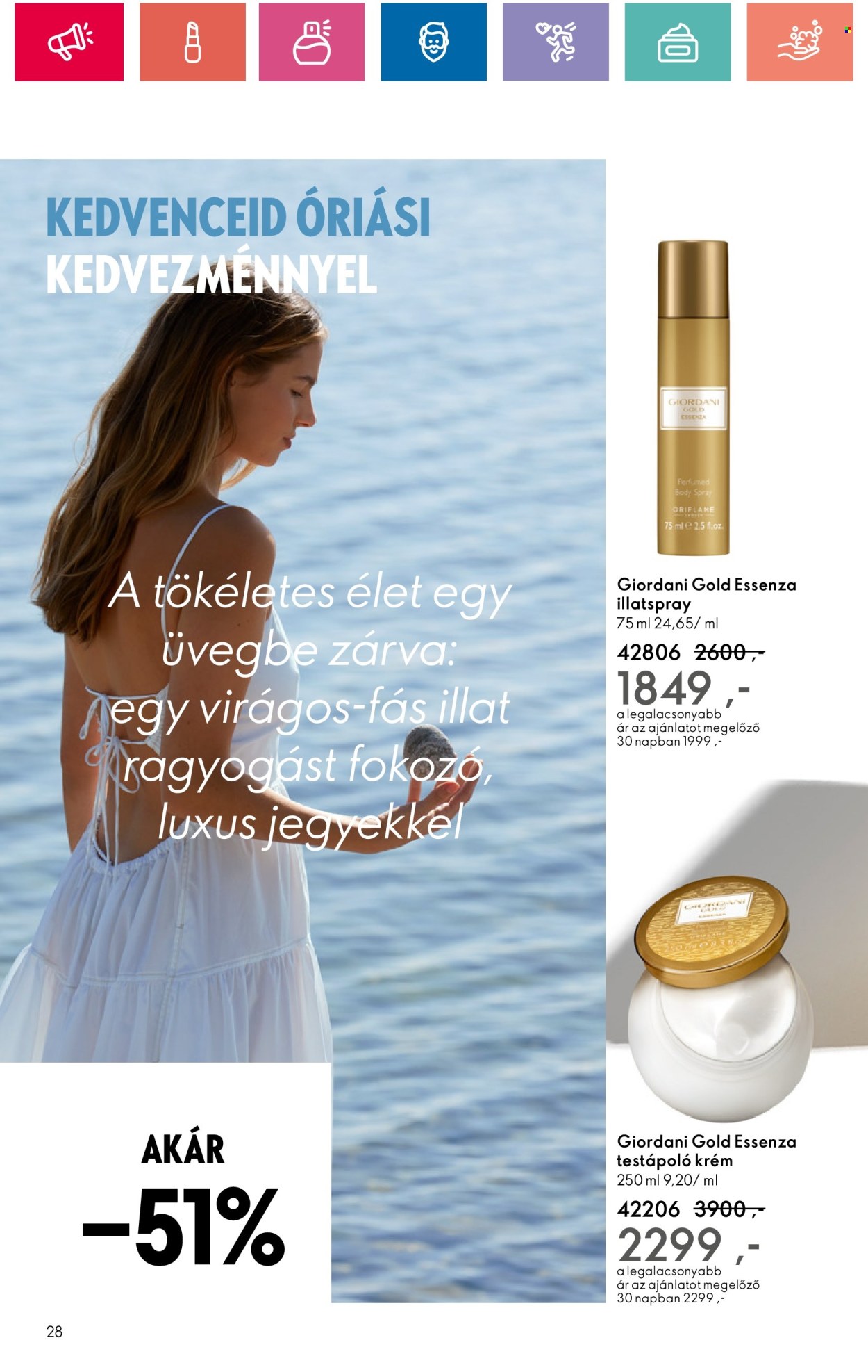 Oriflame akciós újságok - 2024.07.09 - 2024.07.29. Oldal 28