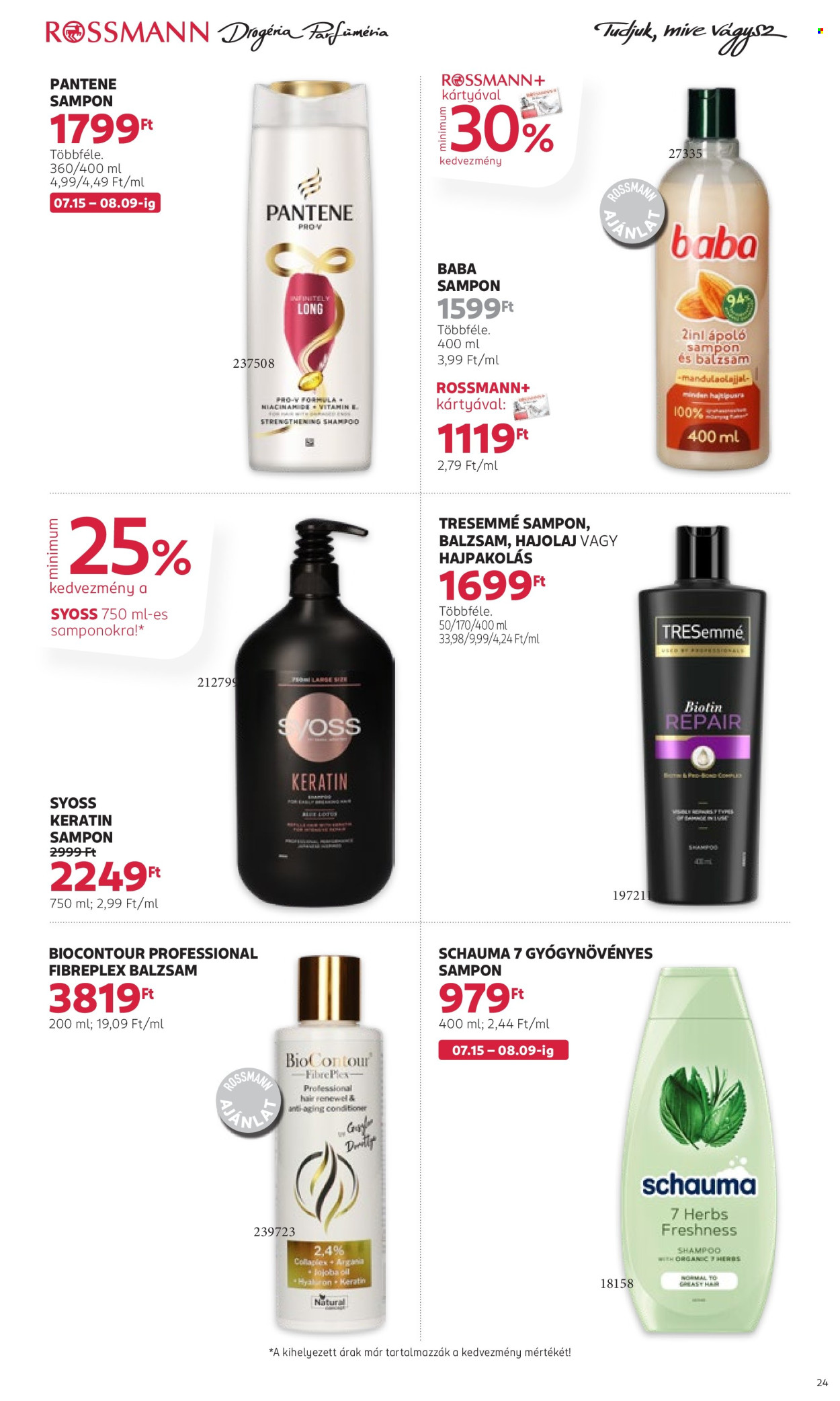 Rossmann akciós újságok - 2024.07.15 - 2024.07.26. Oldal 23