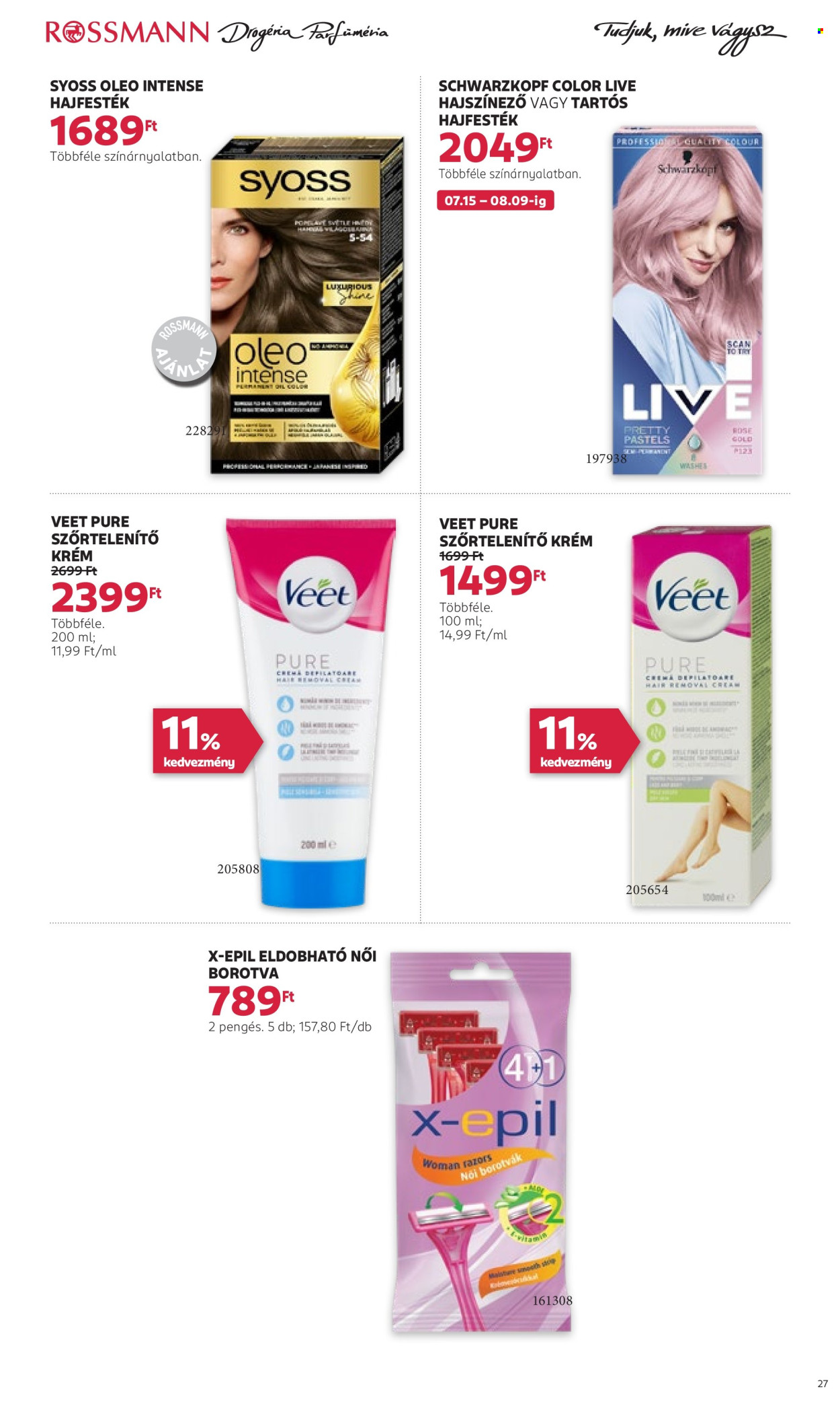 Rossmann akciós újságok - 2024.07.15 - 2024.07.26. Oldal 26