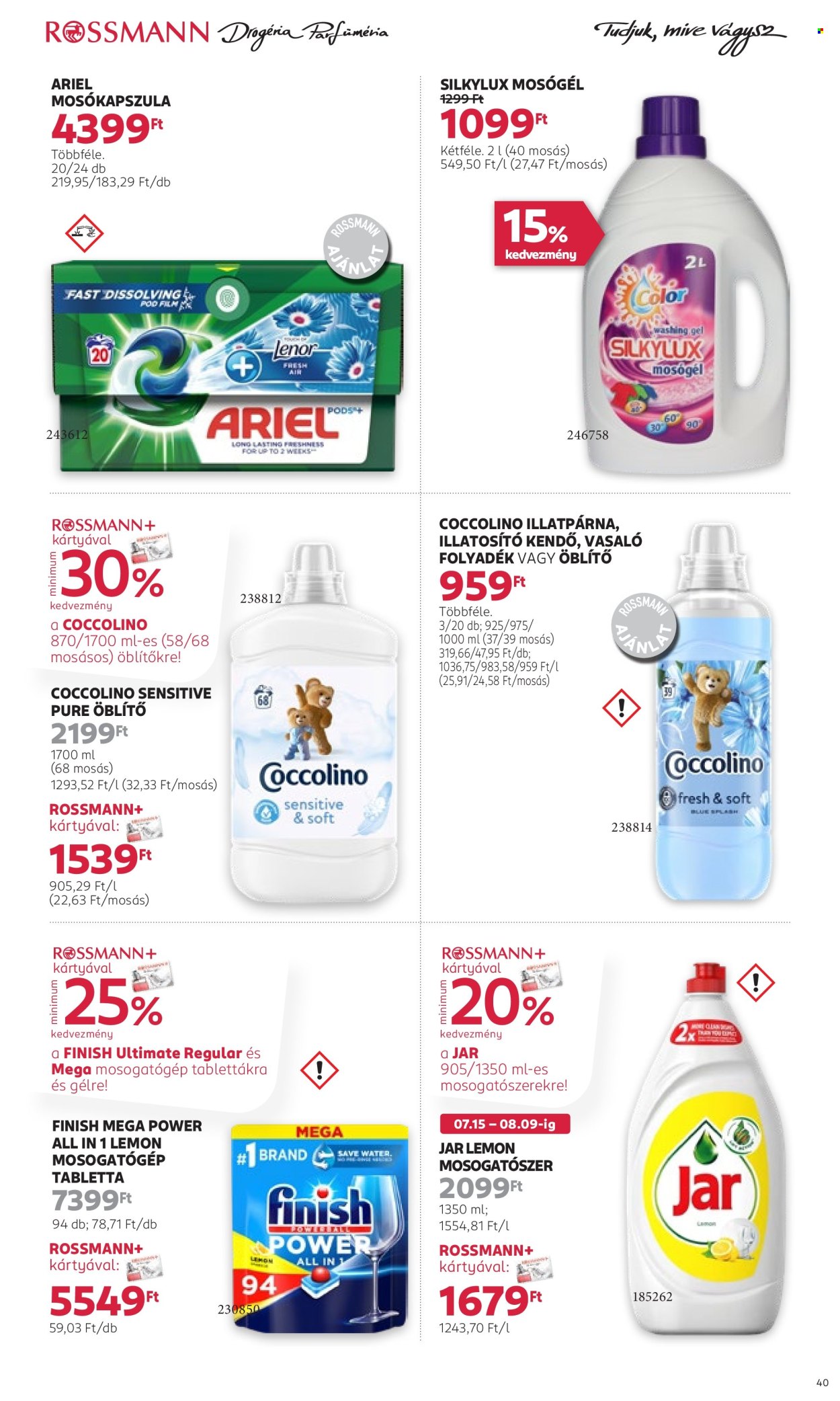 Rossmann akciós újságok - 2024.07.15 - 2024.07.26. Oldal 39