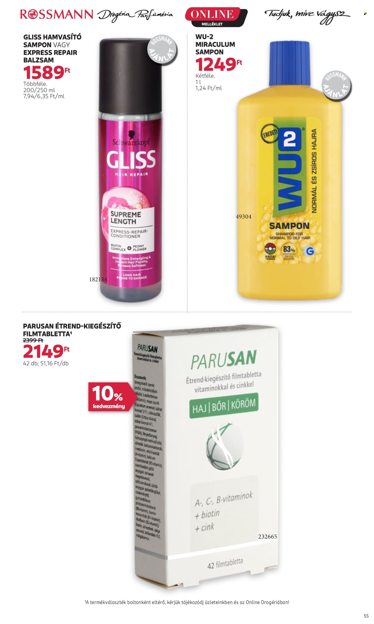 Rossmann akciós újságok - 2024.07.15 - 2024.07.26. Oldal 54
