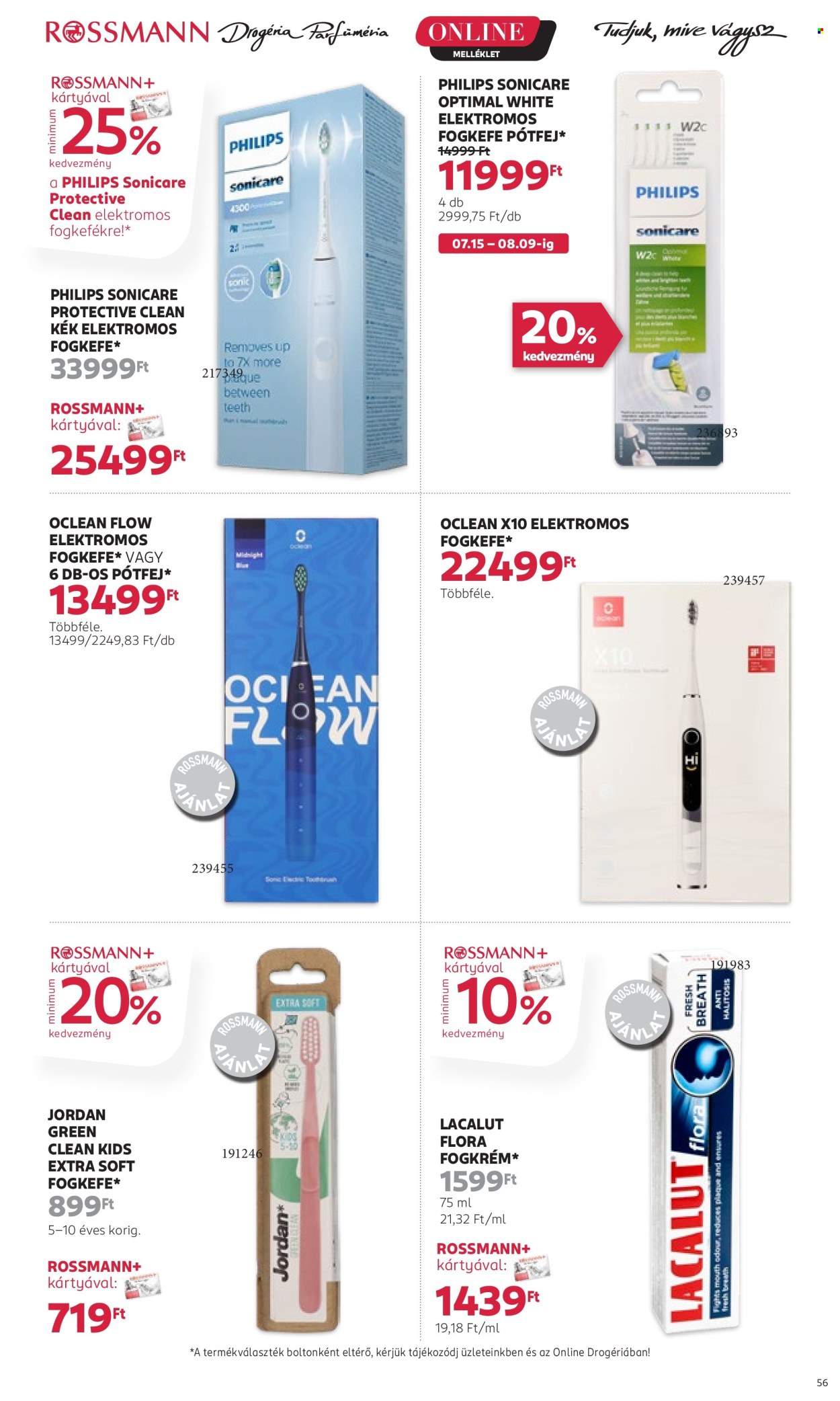 Rossmann akciós újságok - 2024.07.15 - 2024.07.26. Oldal 55
