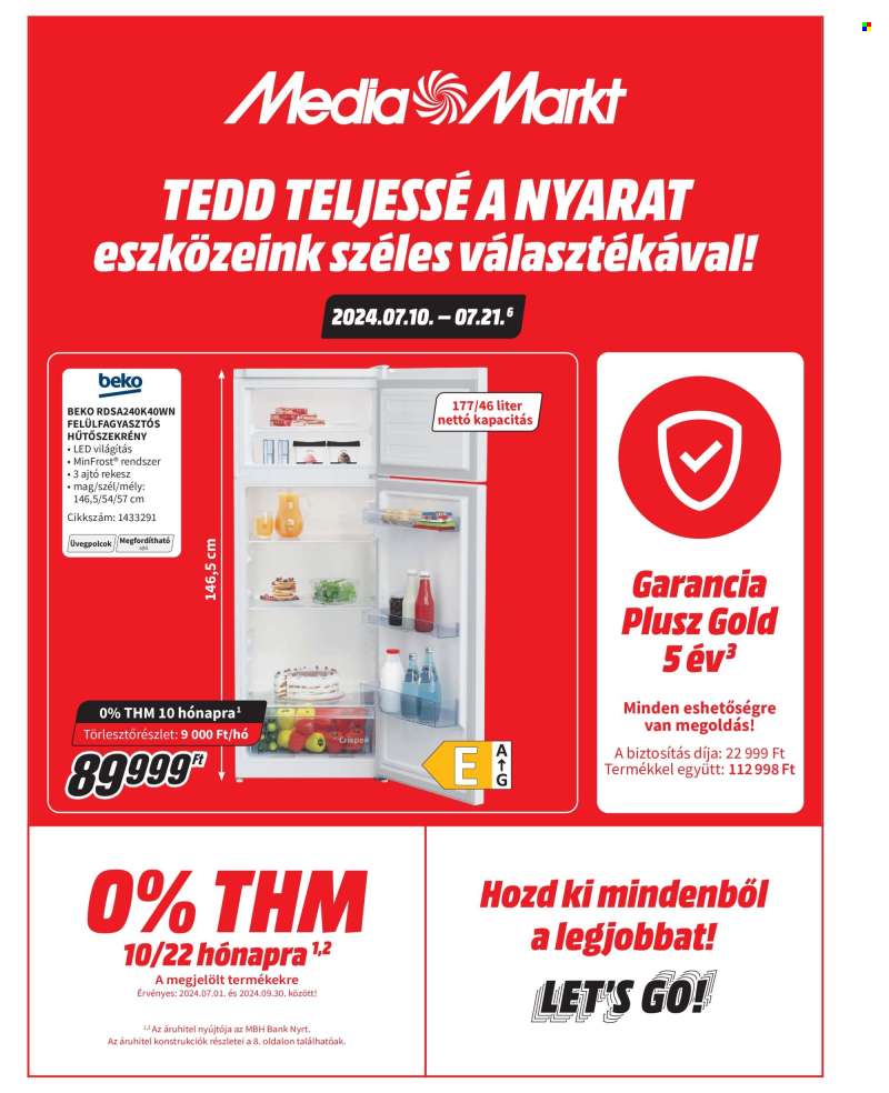 Újság MediaMarkt - 2024.07.10 - 2024.07.21.