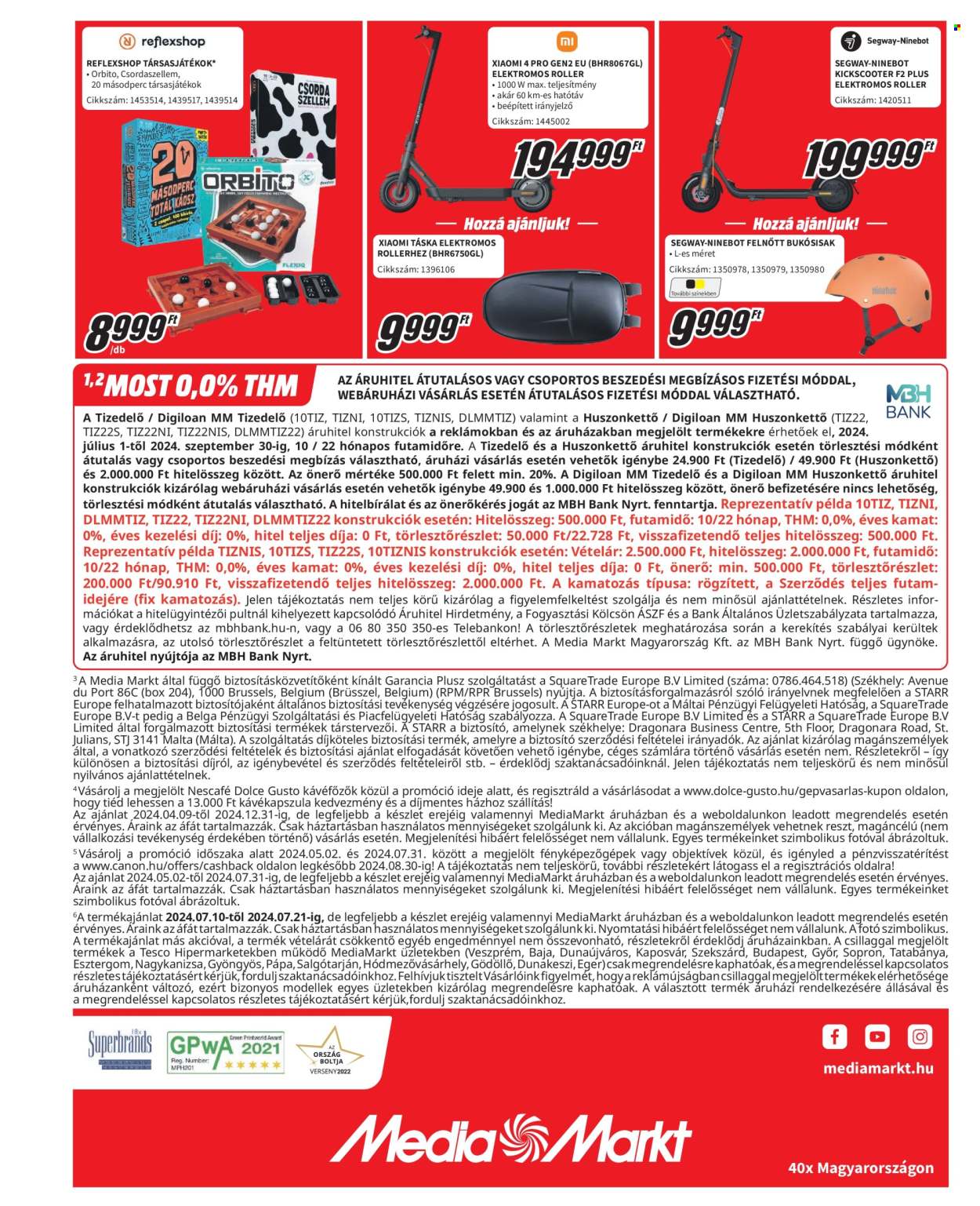 MediaMarkt akciós újságok - 2024.07.10 - 2024.07.21. Oldal 8
