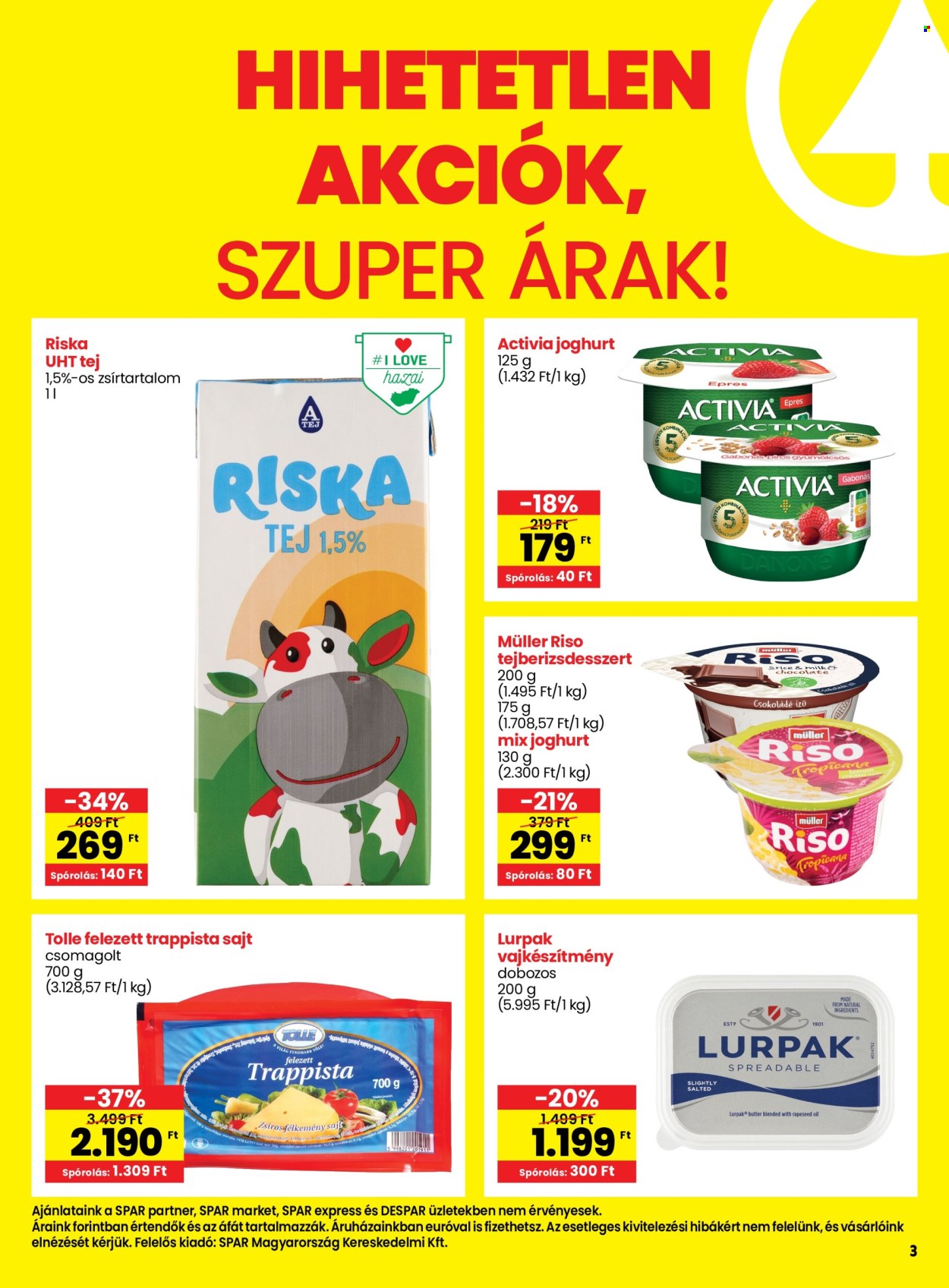 SPAR akciós újságok - 2024.07.18 - 2024.07.24. Oldal 3