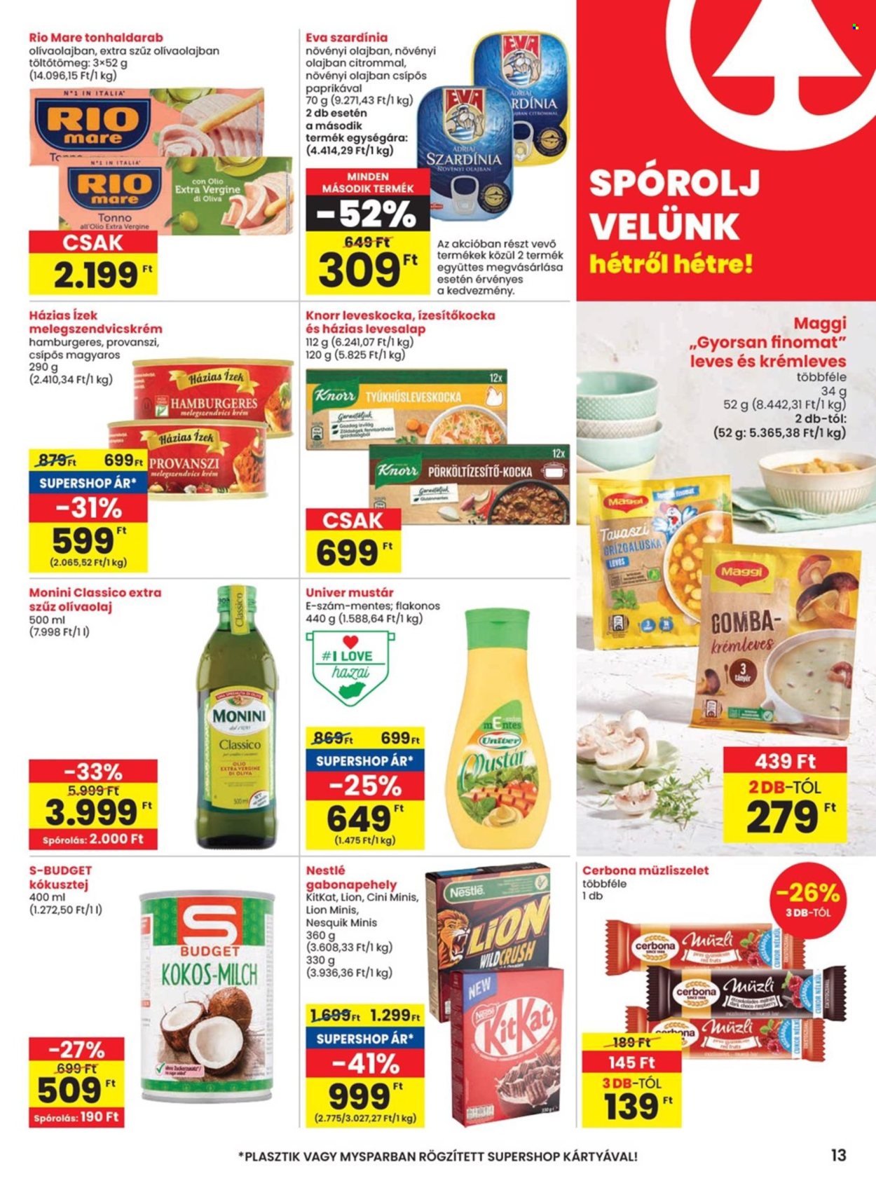 SPAR akciós újságok - 2024.07.18 - 2024.07.24. Oldal 13