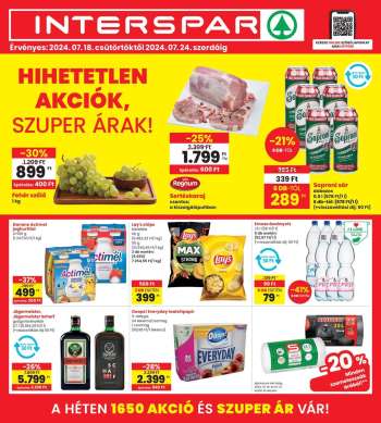 Újság INTERSPAR - 2024.07.18 - 2024.07.24.