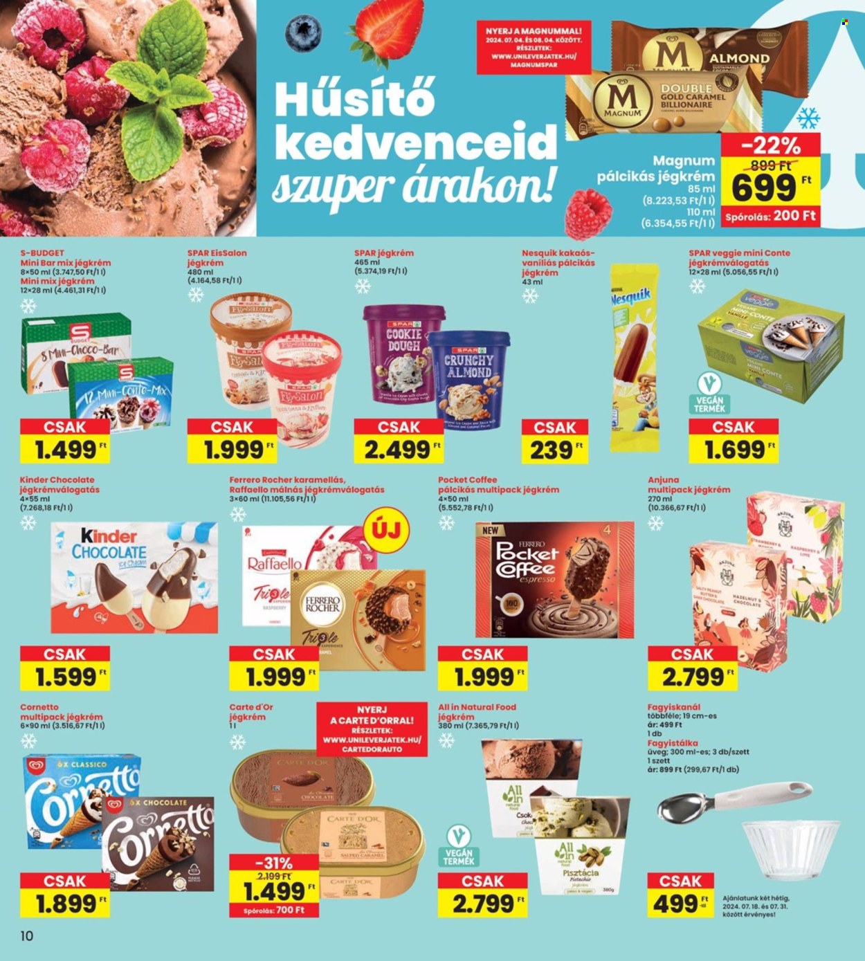 INTERSPAR akciós újságok - 2024.07.18 - 2024.07.24. Oldal 10