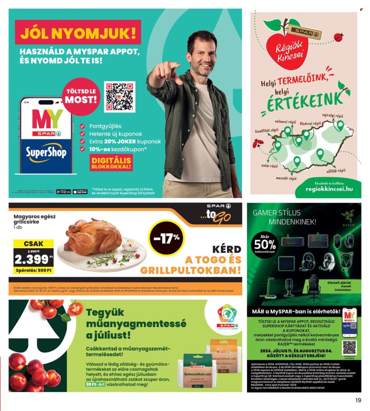 INTERSPAR akciós újságok - 2024.07.18 - 2024.07.24. Oldal 19