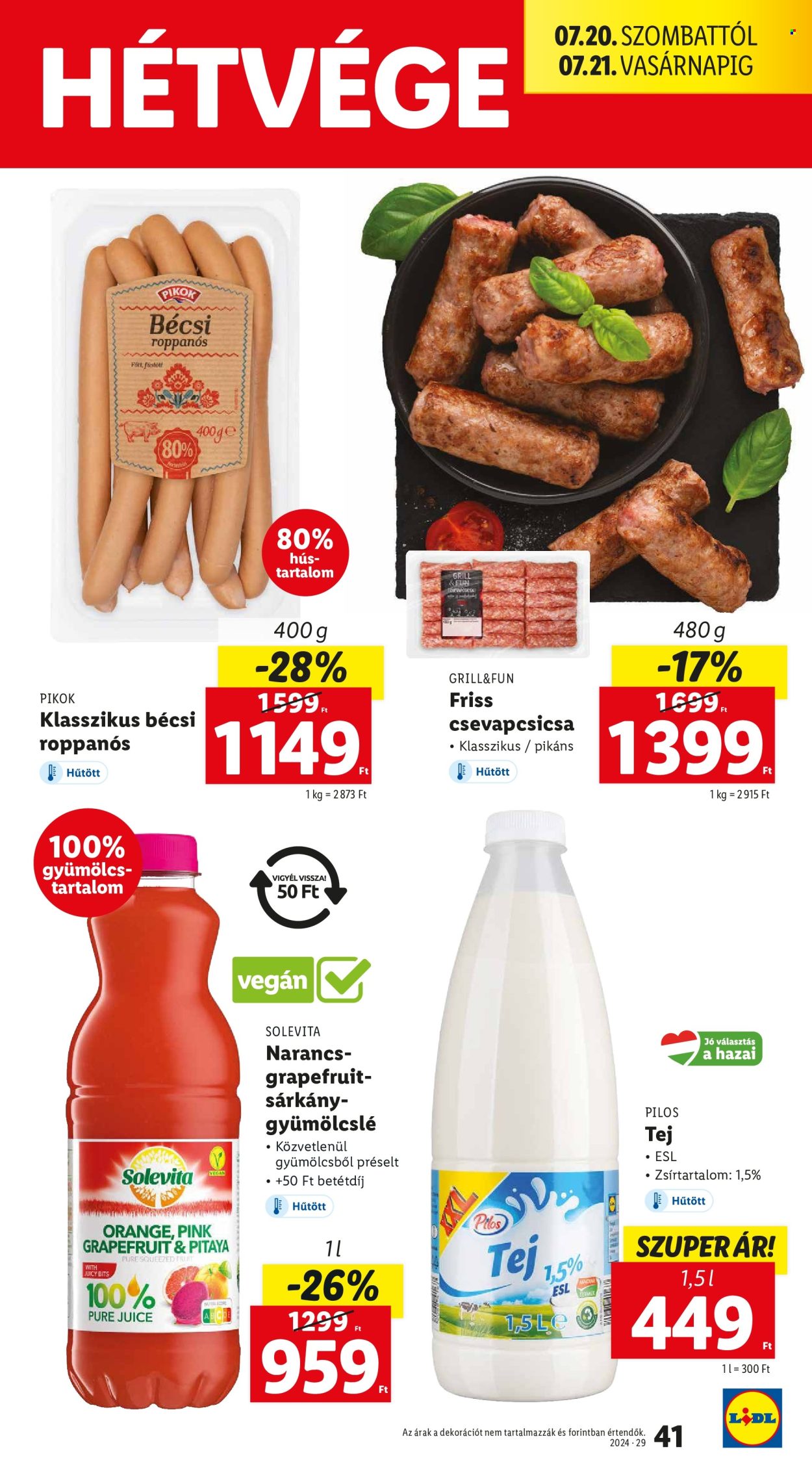 Lidl akciós újságok - 2024.07.18 - 2024.07.24. Oldal 41