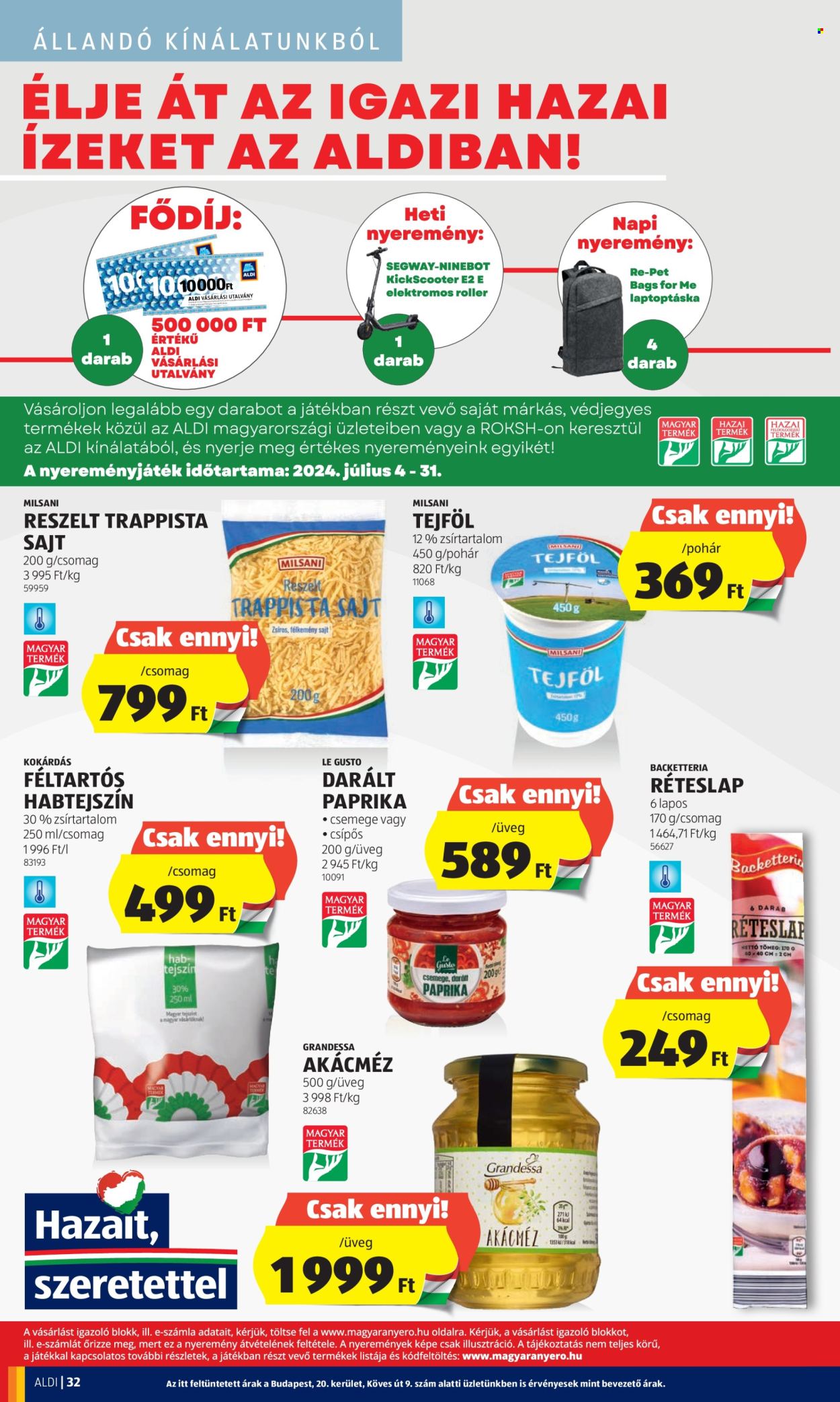 Aldi akciós újságok - 2024.07.18 - 2024.07.24. Oldal 36