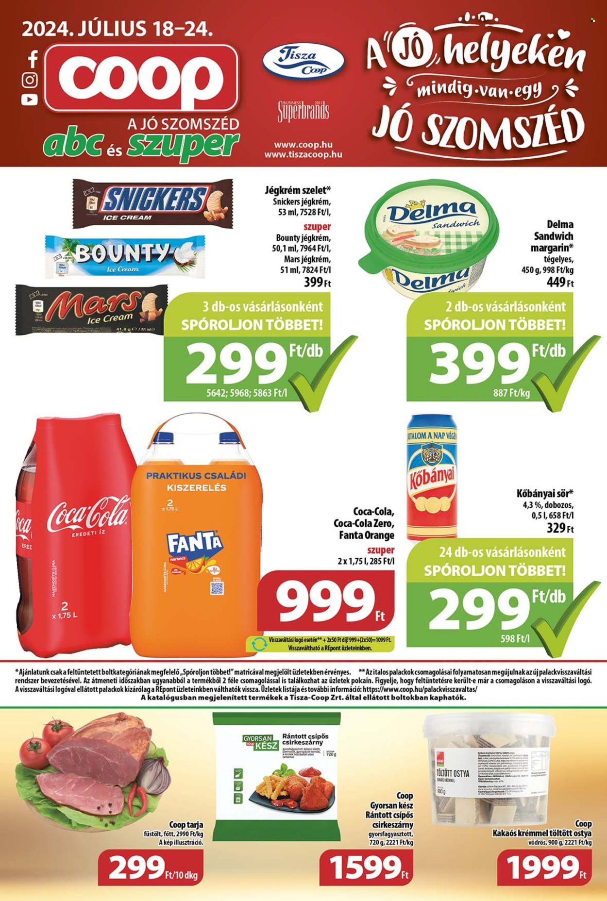 Coop akciós újságok - 2024.07.18 - 2024.07.24. Oldal 1