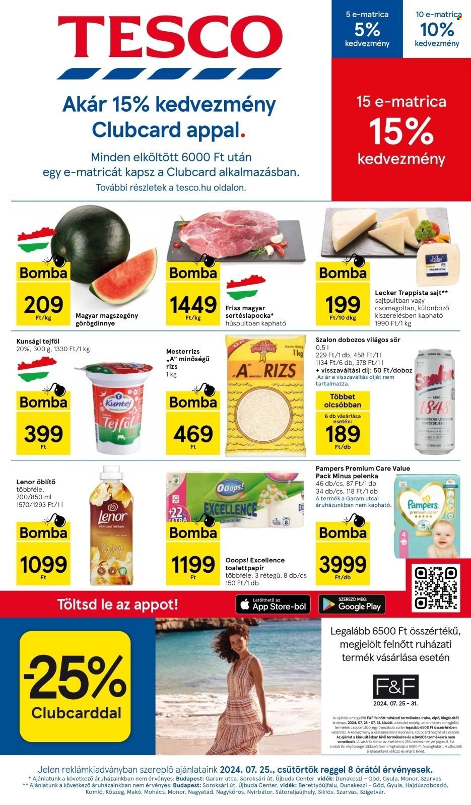 TESCO akciós újságok - 2024.07.25 - 2024.07.31. Oldal 1