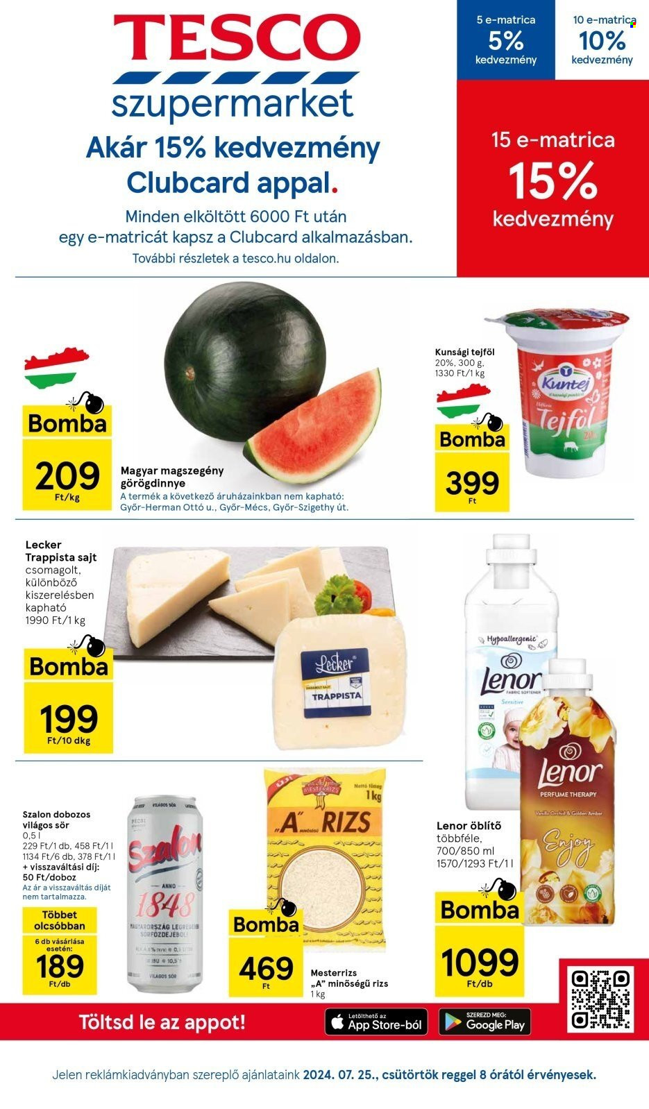 TESCO akciós újságok - 2024.07.25 - 2024.07.31. Oldal 1