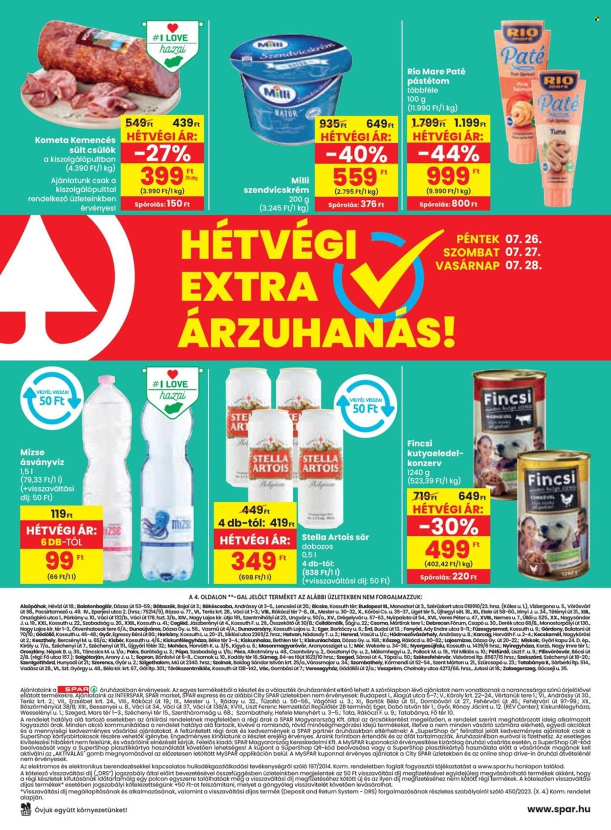 SPAR akciós újságok - 2024.07.25 - 2024.07.31. Oldal 20