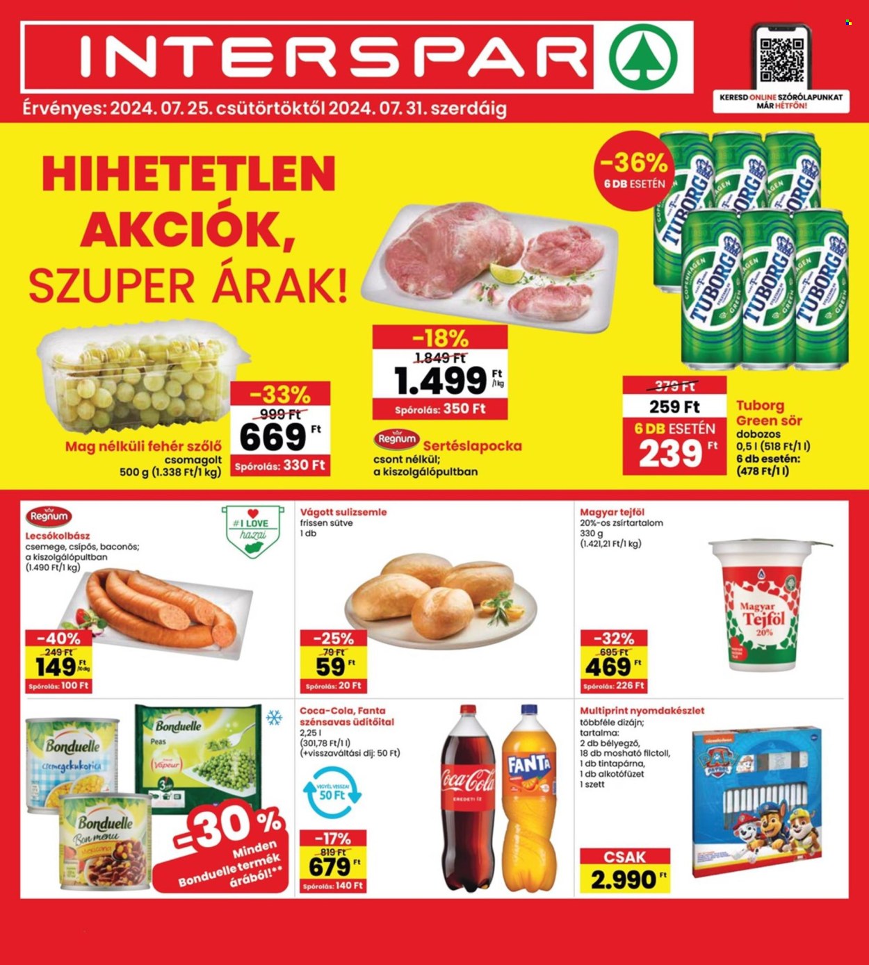 INTERSPAR akciós újságok - 2024.07.25 - 2024.07.31. Oldal 1