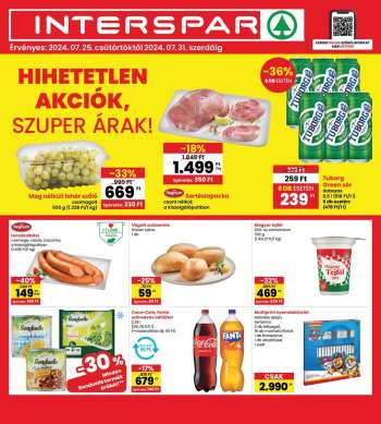 Újság INTERSPAR - 2024.07.25 - 2024.07.31.