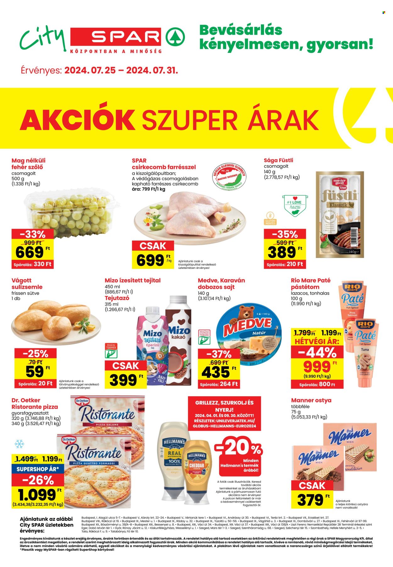 SPAR akciós újságok - 2024.07.25 - 2024.07.31. Oldal 1
